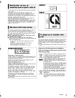 Preview for 3 page of Panasonic DMP-BDT460 Operating Instructions Manual