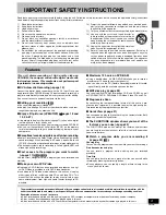 Предварительный просмотр 3 страницы Panasonic DMR-E60S Operating Instructions Manual