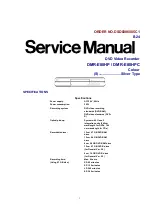 Panasonic DMRE80HP Service Manual preview