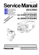 Preview for 1 page of Panasonic DVCPRO AJ-CA901P Service Manual