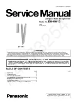 Panasonic EH-HW13 Service Manual preview