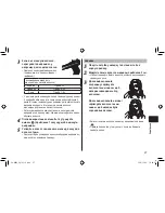 Предварительный просмотр 27 страницы Panasonic EH-HW58 Operating Instructions Manual