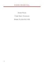 Preview for 1 page of Panasonic ELUGA RAY 800 User Manual