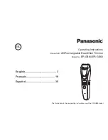 Panasonic ER-GB80 Operating Instructions Manual preview