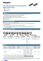 Panasonic ERJ C1 Series Manual preview