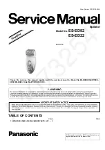 Panasonic ES-ED92 Service Manual preview