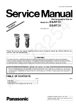 Preview for 1 page of Panasonic ES?RT51 Service Manual