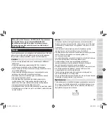 Предварительный просмотр 85 страницы Panasonic ES-RT53 Operating Instructions Manual