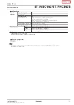 Panasonic ET-WBC100 Manual preview