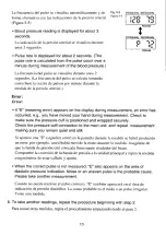 Preview for 14 page of Panasonic EW254 Operating Instructions Manual