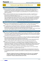 Preview for 4 page of Panasonic EZAEG 3W Series Manual