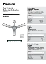 Preview for 1 page of Panasonic F-56NCL Operating And Installation Instructions