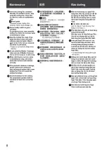 Preview for 8 page of Panasonic F-56NCL Operating And Installation Instructions