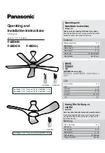 Panasonic F-60DHN Operating And Installation Instructions preview