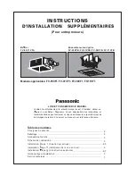 Panasonic FV-07VF1 Instructions D'Installation preview