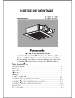 Panasonic FV-07VF1 Notice De Montage preview