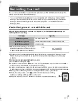 Preview for 17 page of Panasonic HC-V100M Operating Instructions Manual