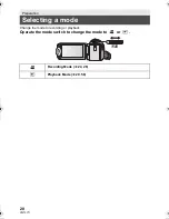 Preview for 20 page of Panasonic HC-V100M Operating Instructions Manual