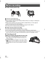 Preview for 22 page of Panasonic HC-V100M Operating Instructions Manual