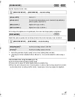 Preview for 47 page of Panasonic HC-V100M Operating Instructions Manual