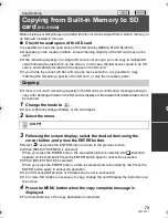 Preview for 73 page of Panasonic HC-V100M Operating Instructions Manual