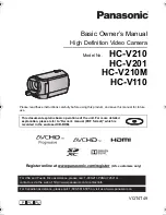 Panasonic HC-V210K Basic Owner'S Manual preview