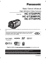 Preview for 1 page of Panasonic HC-V720K Basic Owner'S Manual