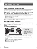 Preview for 12 page of Panasonic HC-W850 Basic Operating Instructions Manual