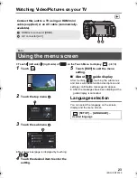 Preview for 23 page of Panasonic HC-W850 Basic Operating Instructions Manual