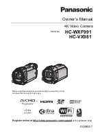 Panasonic HC-WXF991 Owner'S Manual preview