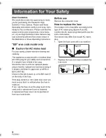 Preview for 2 page of Panasonic HC-X920 Operating	 Instruction