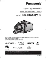 Panasonic HDC-HS250P Operating Instructions Manual preview