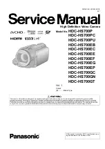 Panasonic HDC-HS700P Service Manual preview