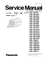 Panasonic HDC-SD40P Service Manual preview