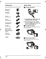 Предварительный просмотр 10 страницы Panasonic HDCSX5P - HD VIDEO CAMERA Operating Instructions Manual