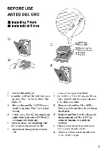 Предварительный просмотр 5 страницы Panasonic HEPA Logic EH3012 Operating Instructions Manual