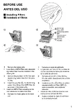 Предварительный просмотр 5 страницы Panasonic HEPA Logic EH3020 Operating Instructions Manual