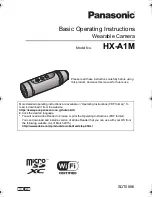 Preview for 1 page of Panasonic HX-A1M Basic Operating Instructions Manual