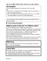 Preview for 4 page of Panasonic HX-WA03W Basic Owner'S Manual