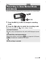 Preview for 43 page of Panasonic HX-WA03W Basic Owner'S Manual