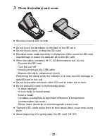 Предварительный просмотр 37 страницы Panasonic HX-WA20 Operating Instructions Manual