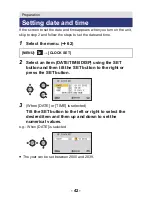 Предварительный просмотр 42 страницы Panasonic HX-WA20 Operating Instructions Manual