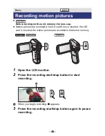 Предварительный просмотр 46 страницы Panasonic HX-WA20 Operating Instructions Manual