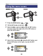 Предварительный просмотр 62 страницы Panasonic HX-WA20 Operating Instructions Manual