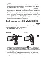 Предварительный просмотр 72 страницы Panasonic HX-WA20 Operating Instructions Manual