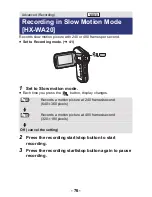 Предварительный просмотр 76 страницы Panasonic HX-WA20 Operating Instructions Manual