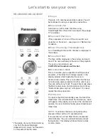 Preview for 18 page of Panasonic Inverter NN-GD469M Operating Instructions And Cookery Book