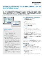 Preview for 1 page of Panasonic KV-SSM100 Quick Setup Manual