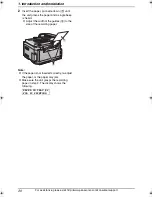 Preview for 22 page of Panasonic KX-FLB811 - FLAT BED FAX Operating Instructions Manual