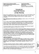 Preview for 71 page of Panasonic KX-FP200L Operating Instructions Manual